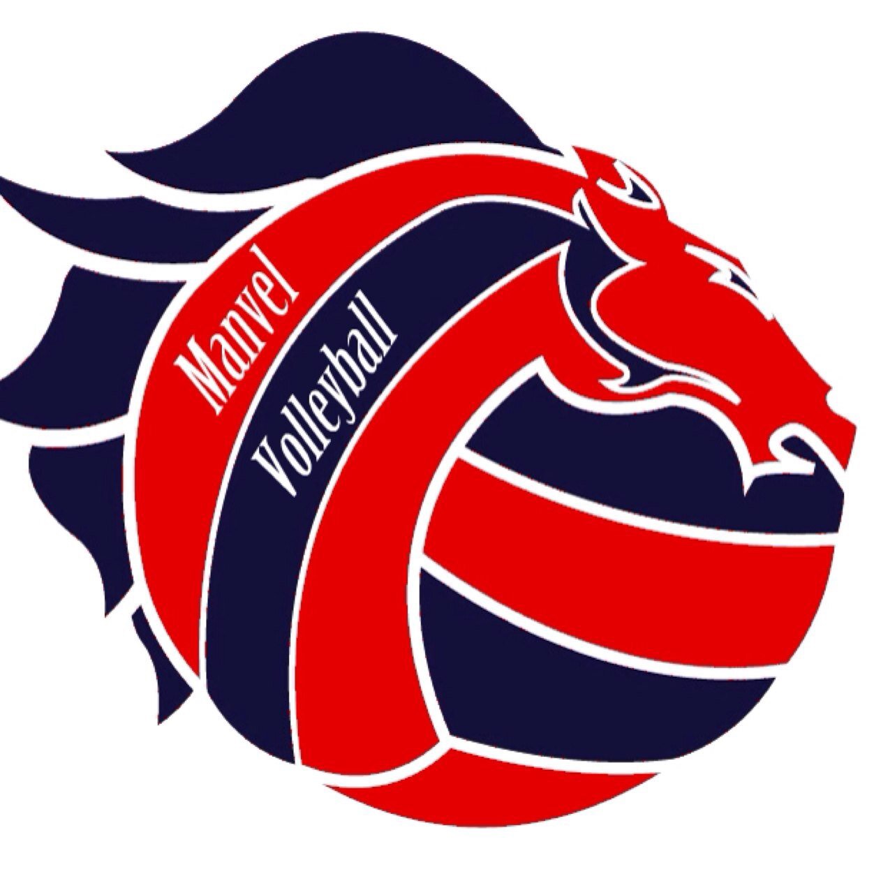Manvel Volleyball logo